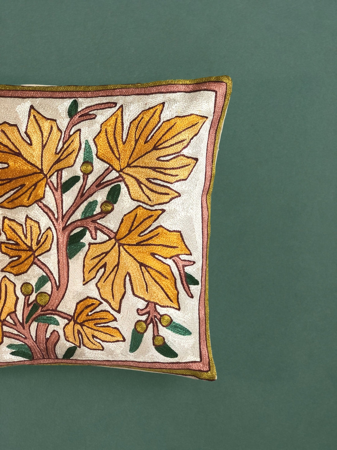 Golden Chinar - Cushion Cover